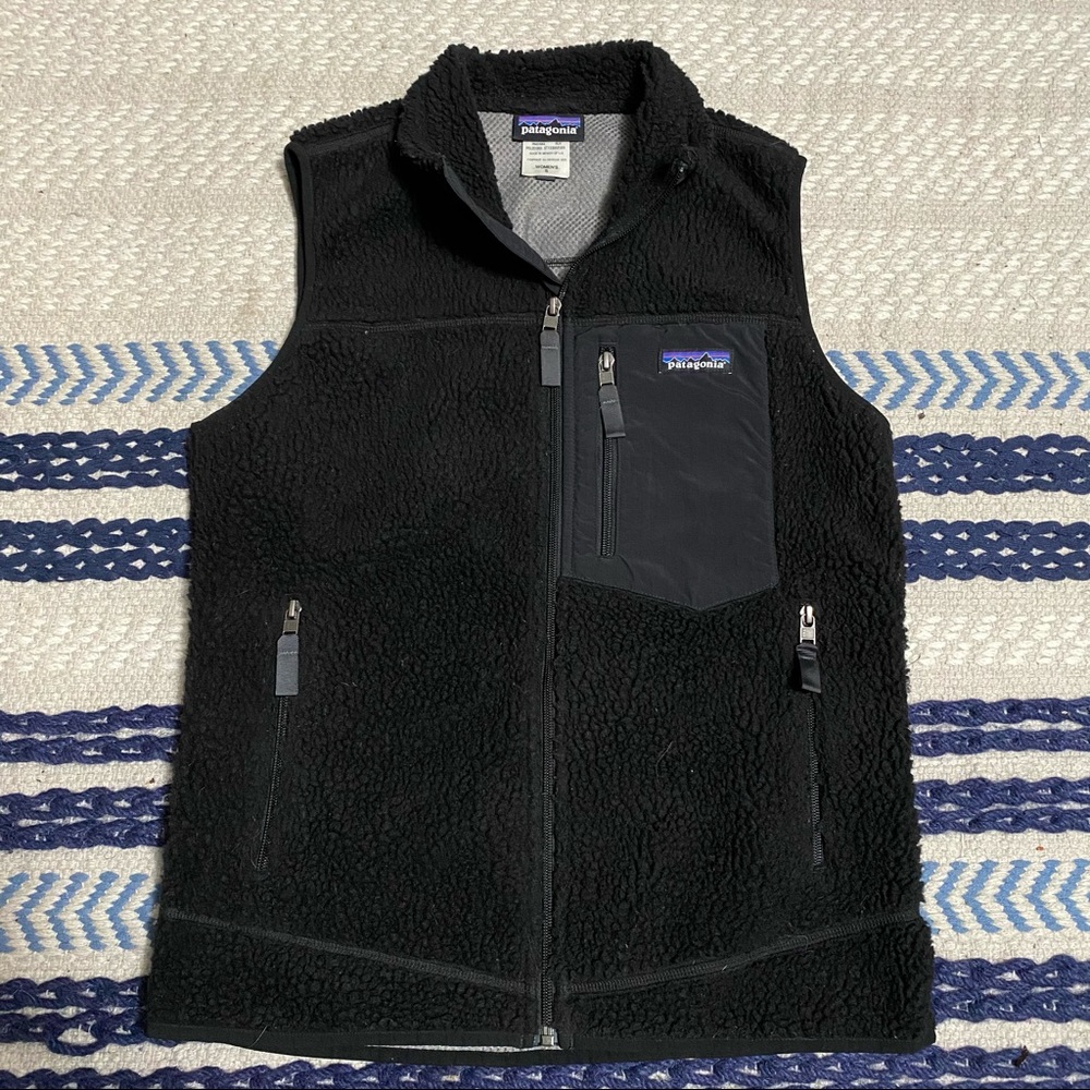 Patagonia Women’s Classic Retro X Sherpa Fleece Vest Black Size Small